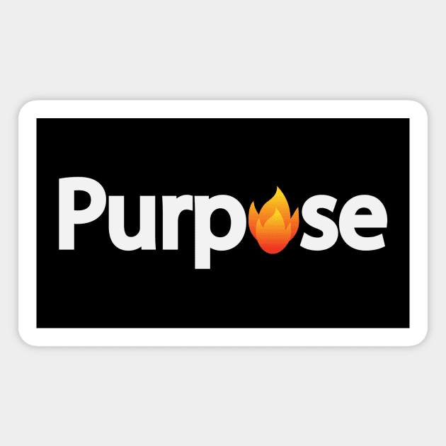 Purpose typographic artsy Magnet by CRE4T1V1TY